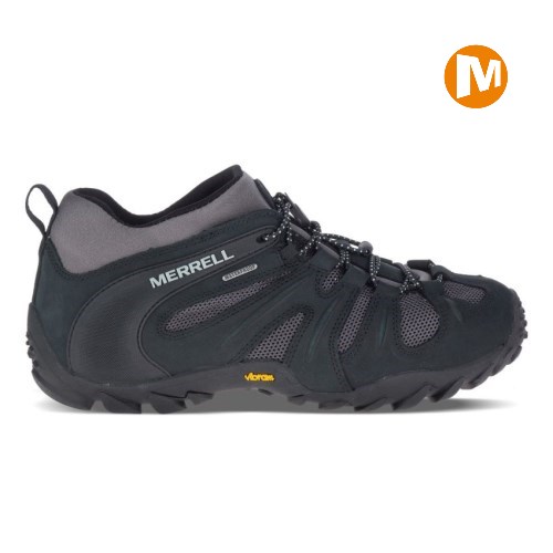 Merrell Chameleon 8 Stretch Waterproof Wanderschuhe Herren Schwarz [DE-XJTSL]